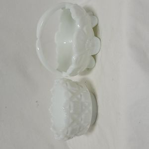 Westmoreland Milk Glass, lot of 2